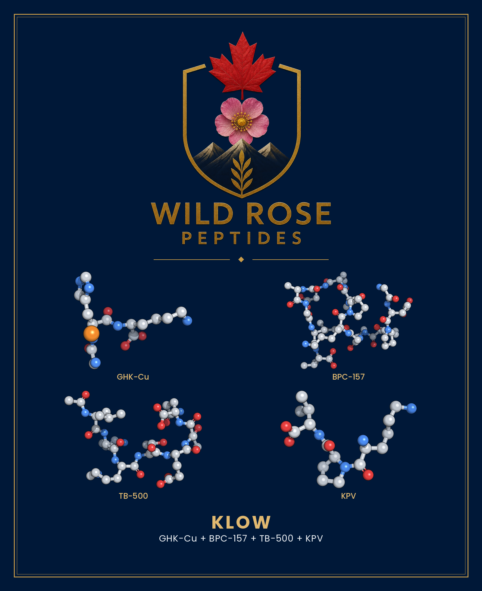 Klow 3D molecular structure rendering
