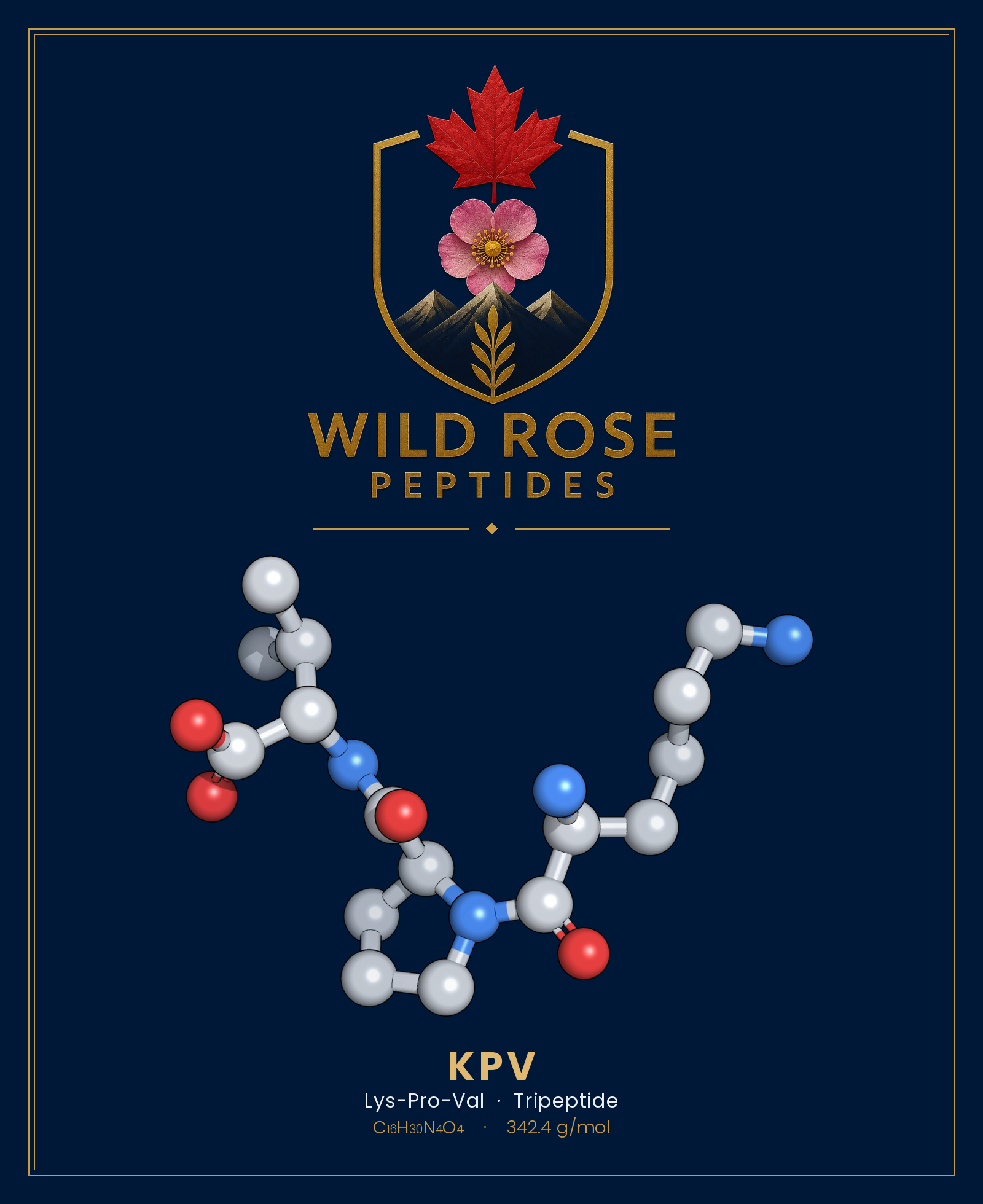 KPV 3D molecular structure rendering
