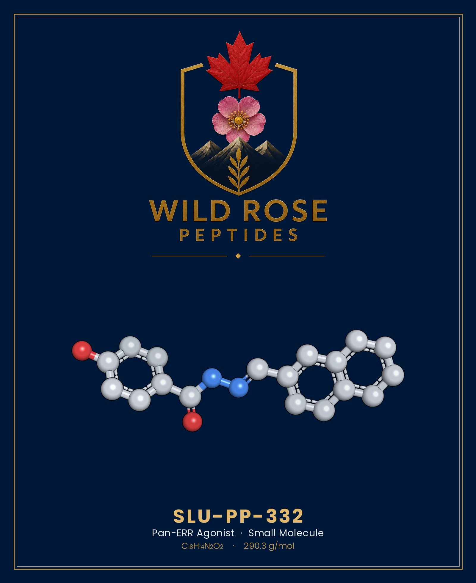SLU-PP-332 Capsules 3D molecular structure rendering